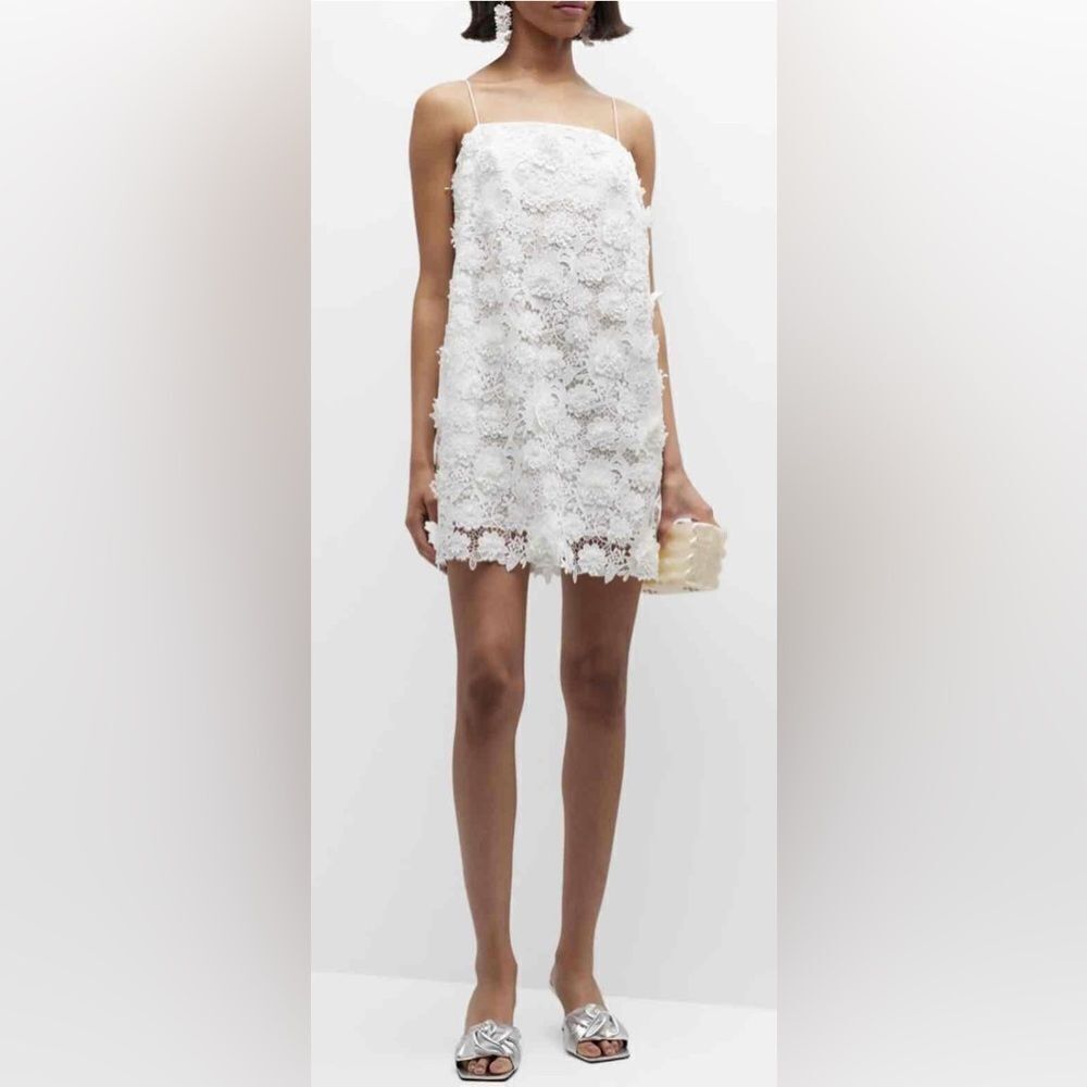 Luisa Spagnoli crochet lace mini wedding/occasional dress, US4